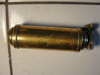 OLD COLLECTIBLE BRASS SMALL FIRE EXTINGUISHER,RESCUE,FIREFIGHTING TOOL