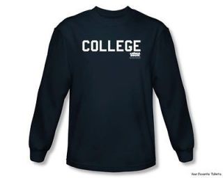 Officially Licensed Animal House College Long Sleeve Shirt S 2XL
