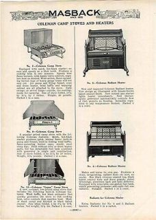 coleman stove in Advertising