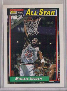 92 93 MICHAEL JORDAN Topps NBA ALL STAR card #115 Chicago Bulls 1992