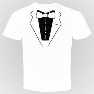 Tuxedo T Shirt Tie Funny Cool Groom Crazy Party Casino