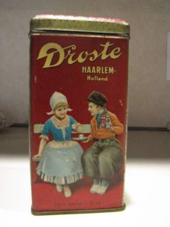 Vintage Tin Can Drostes Dutch Process Cocoa Haarlem