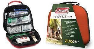 200 PIECE FIRST AIDE KIT INCLUDES COLD PACK, SCISSORS AND LIGHT STICK