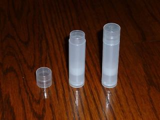 50 NEW Empty Clear LIP BALM Chapstick Tubes containers WITH SHRINK
