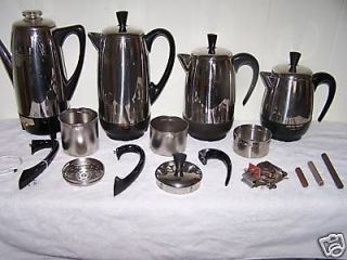 Farberware Coffee, Percolator Pots Parts 4 8 and 12 cups. USA China