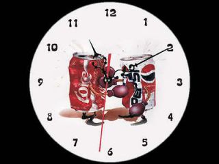 Clock 1162 Coke Vs Pepsi Wall Clock New