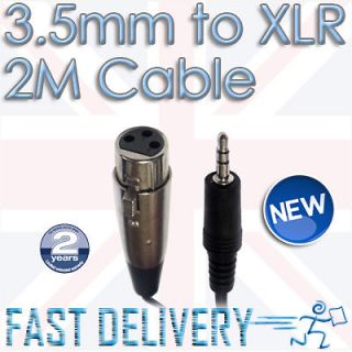 Jack to XLR Female Plug Audio MIC Mixer Microphone PC Deck Cable