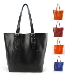 Womens Leather Shopper Tote Bag Shopping Cabas Shoulder Handbag