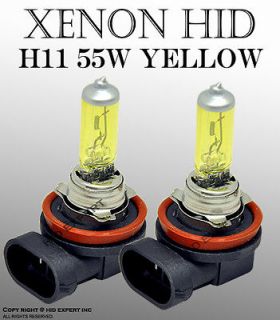 H11 55W Fog Light Xenon HID Yellow Direct Replacement Bulbs NO