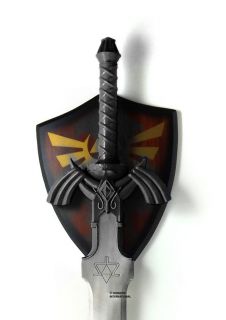 Sword   NEW   37.5 LEGEND OF ZELDA MASTER SWORD WITH PLAQUE   DARK
