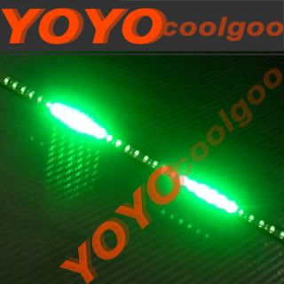 30cm Car Truck Knight Rider LED Strobe Scanner Flash Strip Light GREEN
