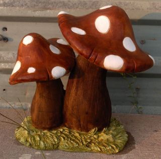 Concrete Latex Fiberglass Mold Large Mushrooms Statue
