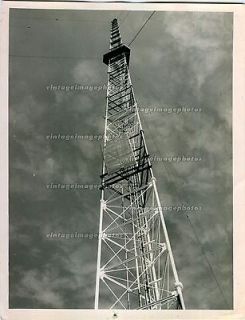 1955 Television Antenna Miami Dolphins Telecast Tower Sky WFLA Press