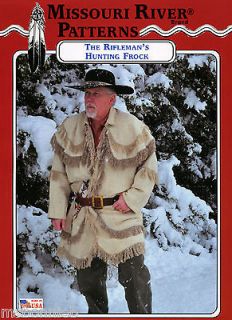 Missouri River Riflemans Hunting Frock Coat SEWING PATTERN size M 2XL