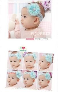Baby Girl flower Headband Hair Accessory Hair Band Mix Color 0720d