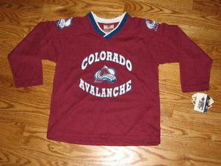 NEW Boys Colorado Avalanche Youth Jersey Size L 14 16 Shirt Girls