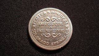 Ambassador & Eros Newsstand Token   Colorado Springs, CO Coin