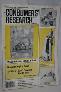 Vintage Consumers Research,Feb 1978,Wood Burning Stove,Peeling Wand
