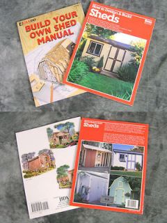 BOOK LOT BUILD YOUR OWN SHED MANUAL HOW TO DESIGN & BUILD SHEDS