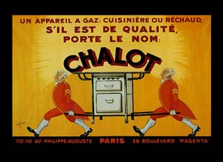 Fashion Modern Stove Chalot Kitchen France French Vintage Poster Repro