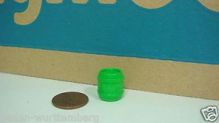 pirate series TINY small wooden barrel toy green color geobra 111