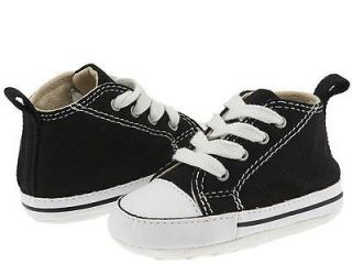 Converse Black Baby Boy First Star Crib Shoes 1 2 3 4