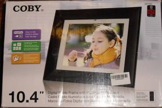 Coby 10.4 Inch Digital Photo Frame with  Player DP1052 (Wooden