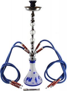 Hose Camel Design 30 Hookah Shisha For Tobacco & Charcoal Blue #48