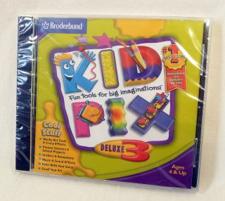 Kid Pix Deluxe 3 by The Learning Company (CD ROM)   MAC/PC