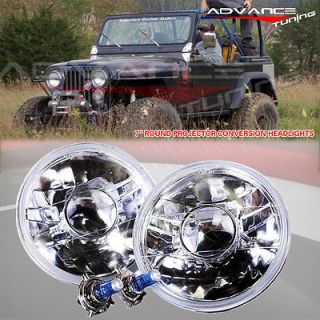 ROUND PROJECTOR HEADLIGHTS H6024 FRONT LAMPS FIT FORD VW SUZUKI