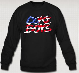 coke boys crewneck american flag sweatshirt coke boys coke boy music