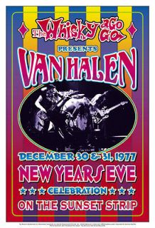 Van Halen at The Whisky A Go Go Concert Poster 1977