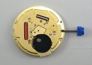 F06.111 Date @ 3 OClock Swiss Made Gold Plated Quartz Watch Movement