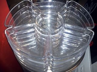 Condiment deli clear plastic tray catering foodservice parties 6
