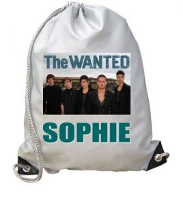 THE WANTED PERSONALISED SCHOOL SPORTS PE SWIM GYM BAG