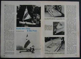 Sailboat & Iceboat How To build PLANS Sunfish type