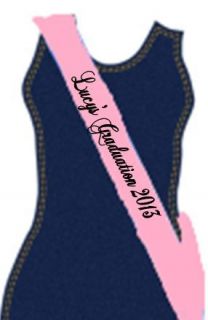 Personalised (Your name)s graduation printed sash