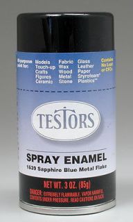 TESTORS Spray Custom Blue Metal Flake 3 oz Paint #1639T