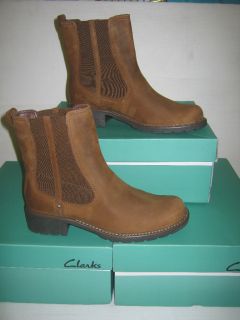 Clarks Ladies Chelsea Brown Boots ORINOCO CLUB