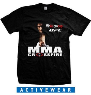 MMA Crossfire UFC Mirko Cro Cop Filipovic T Shirt size S 2XL