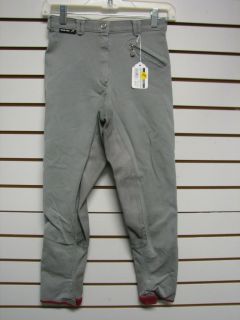 Used EuroStar Husar XDream Knee Patch Breeches Size 26R Gray