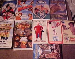 10 WALT DISNEY Family Film VHS Tapes   The Country Bears Dinosaur