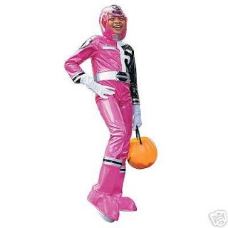 SPD Pink Ranger Costume New Sz Large 10 12 with Gloves Boot Covers