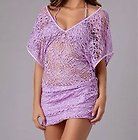Beach Bunny Swimsuit Coverup sz M $159 Lace Fishnet Dress One in a