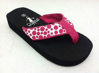 Corkys Girls Toddlers NEW Katy FUSHIA Pink White Polka Dot Sandals