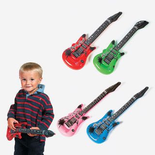 Small 22 Kids Inflatable Rock Star Toy Guitars/Birthday Party Fun