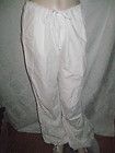 James Perse White Casual Drawstring Women Cotton Pants Sz 34 Nwt