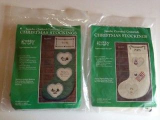 Cross Stitch Counted Crosstitch Stockings 5021 5017 New Complete