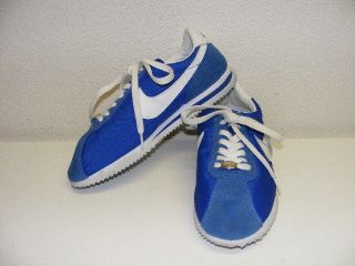 Nike Cortez Nylon & Suede 72 Blue Womens 8.5 Vintage Style Tennis
