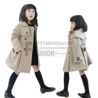 Trench Coat Wind Jacket 4 5 Years Kids Clothes Outwear Outfits Costume